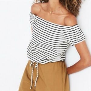 Madewell Off the Shoulder Shirt
